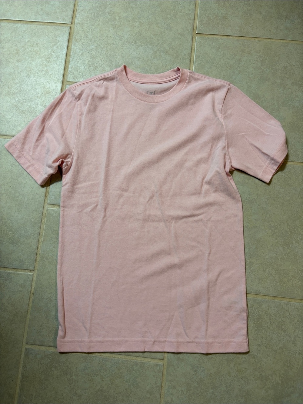 George Light Pink Crewneck Short Sleeve Tee
